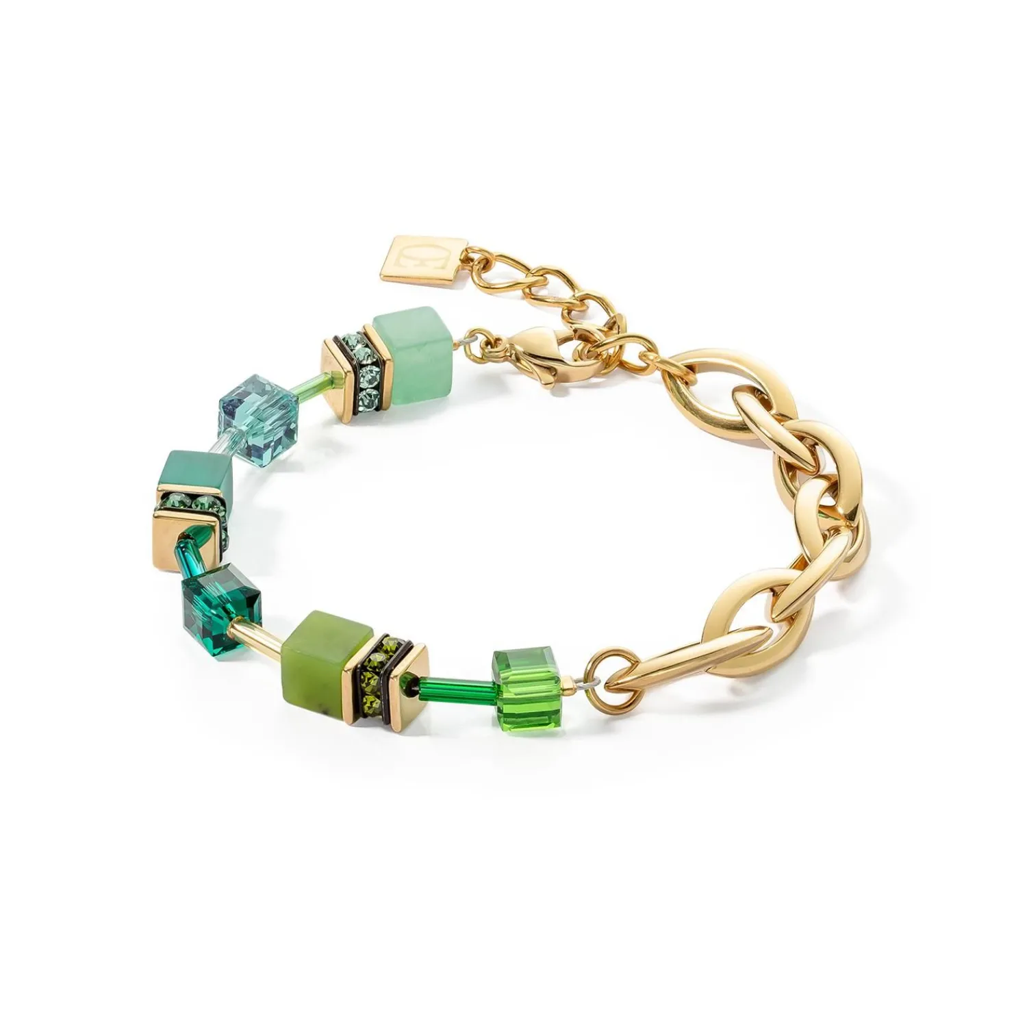 armband_festliche_schicht_0-1.webp COEUR DE LION Armband Festliche Schicht Grün- Geocube® Tone&In&Tone