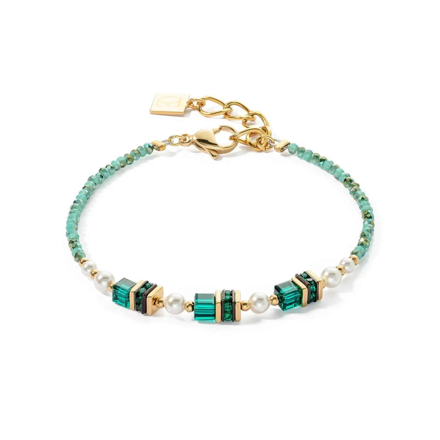 armband_sparkling_princes_0-1.webp COEUR DE LION Armband Sparkling Princess Gold-Grün- Kristallarmbänder