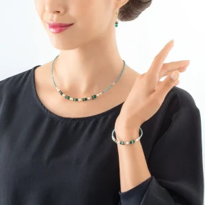 COEUR DE LION Armband Sparkling Princess Gold-Grün- Kristallarmbänder