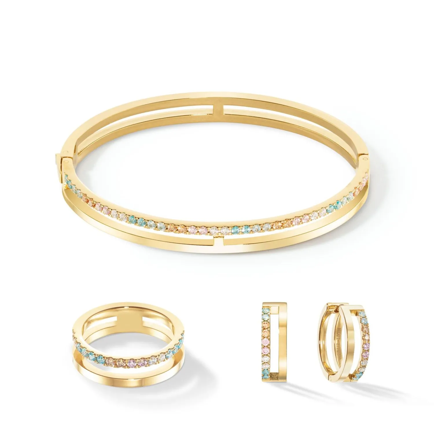 eternal_unity_armreif_sil_1-5.webp COEUR DE LION Eternal Unity Armreif Silber-Mehrfarbig Pastell- Armreifen