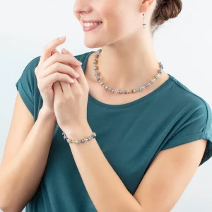 COEUR DE LION Funkelnde klassische Pastell-Ohrringe, mehrfarbig- Ohrhänger