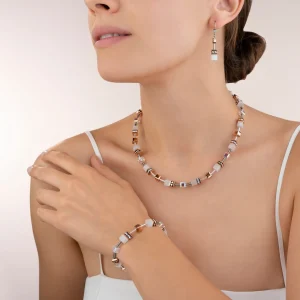 COEUR DE LION Geocube® Armband Weiß- Geocube® Tone&In&Tone