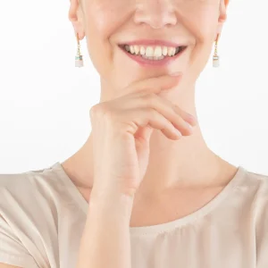 COEUR DE LION Geocube® Fusion Festliche Ohrringe Mehrfarbig- Echter Stein