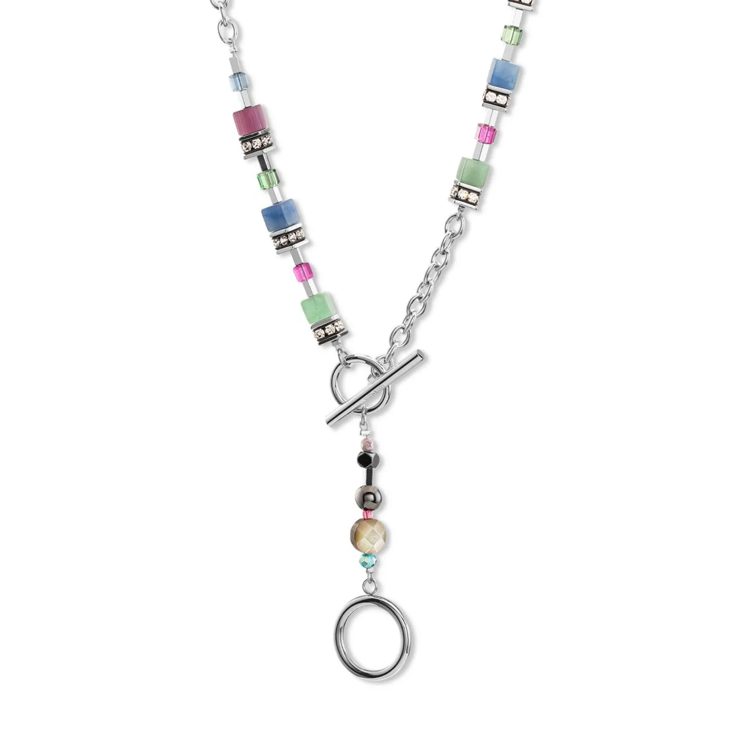 geocube_fusion_halskette__2-3.webp COEUR DE LION Geocube® Fusion Halskette Mehrfarbiger Edelstein- Multiwear-Halsketten