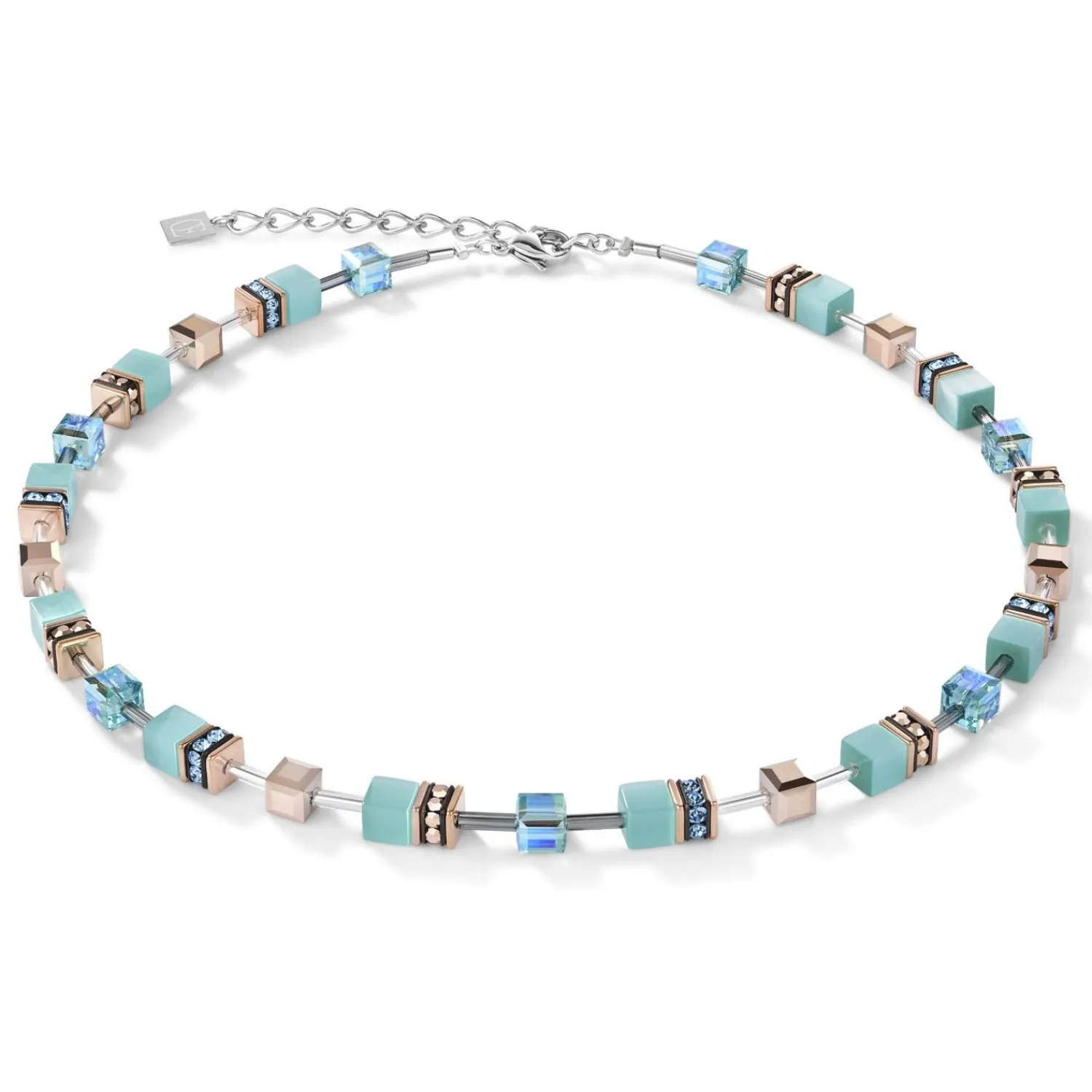 geocube_halskette_aqua_0.webp COEUR DE LION Geocube® Halskette Aqua- Geocube® Tone&In&Tone