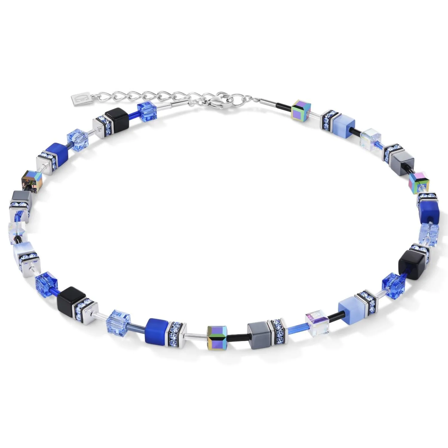 geocube_halskette_kobaltb_0.webp COEUR DE LION Geocube® Halskette Kobaltblau- Geocube® Tone&In&Tone