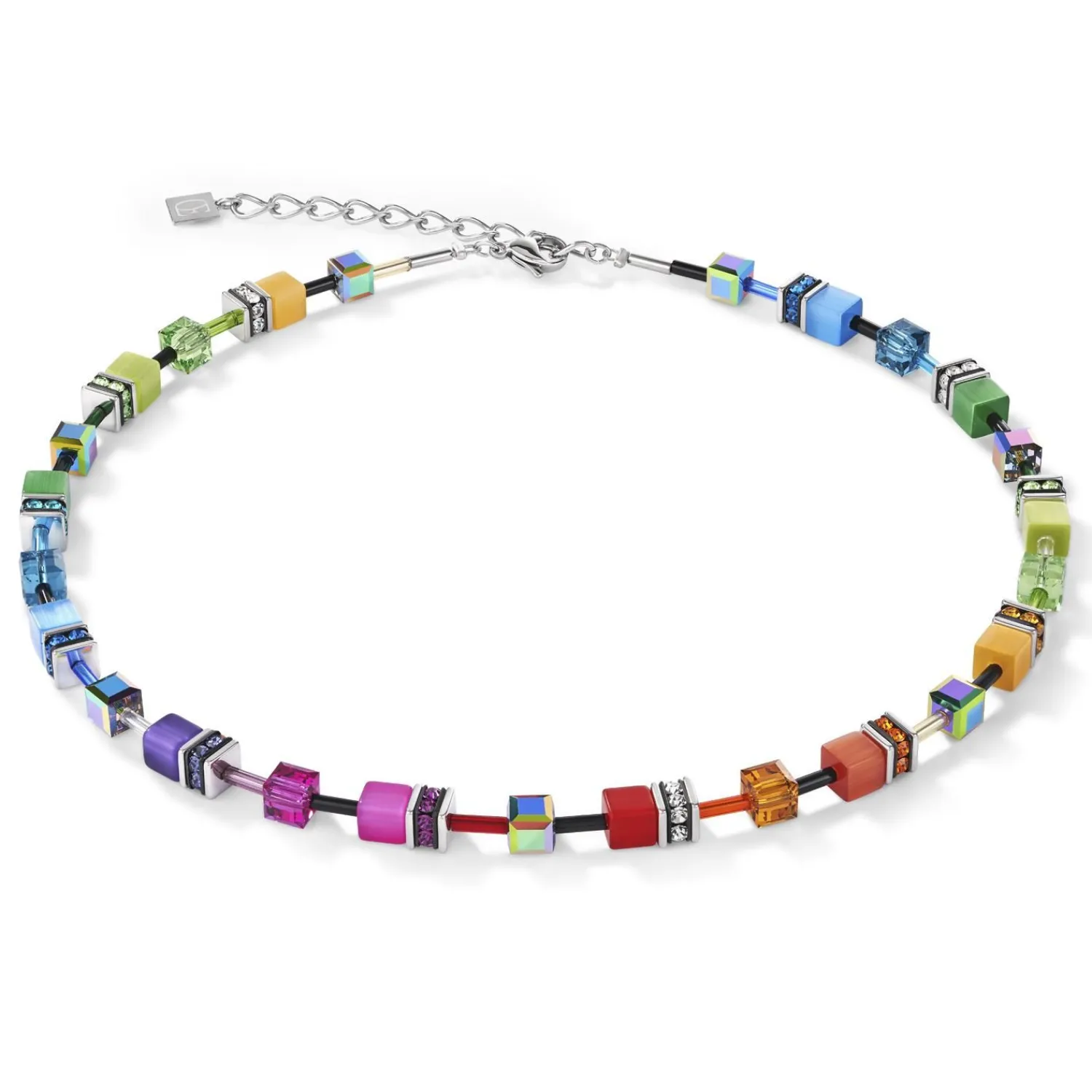 geocube_halskette_mehrfar_0-1.webp COEUR DE LION Geocube® Halskette Mehrfarbiger Regenbogen- Geocube® Mehrfarbig