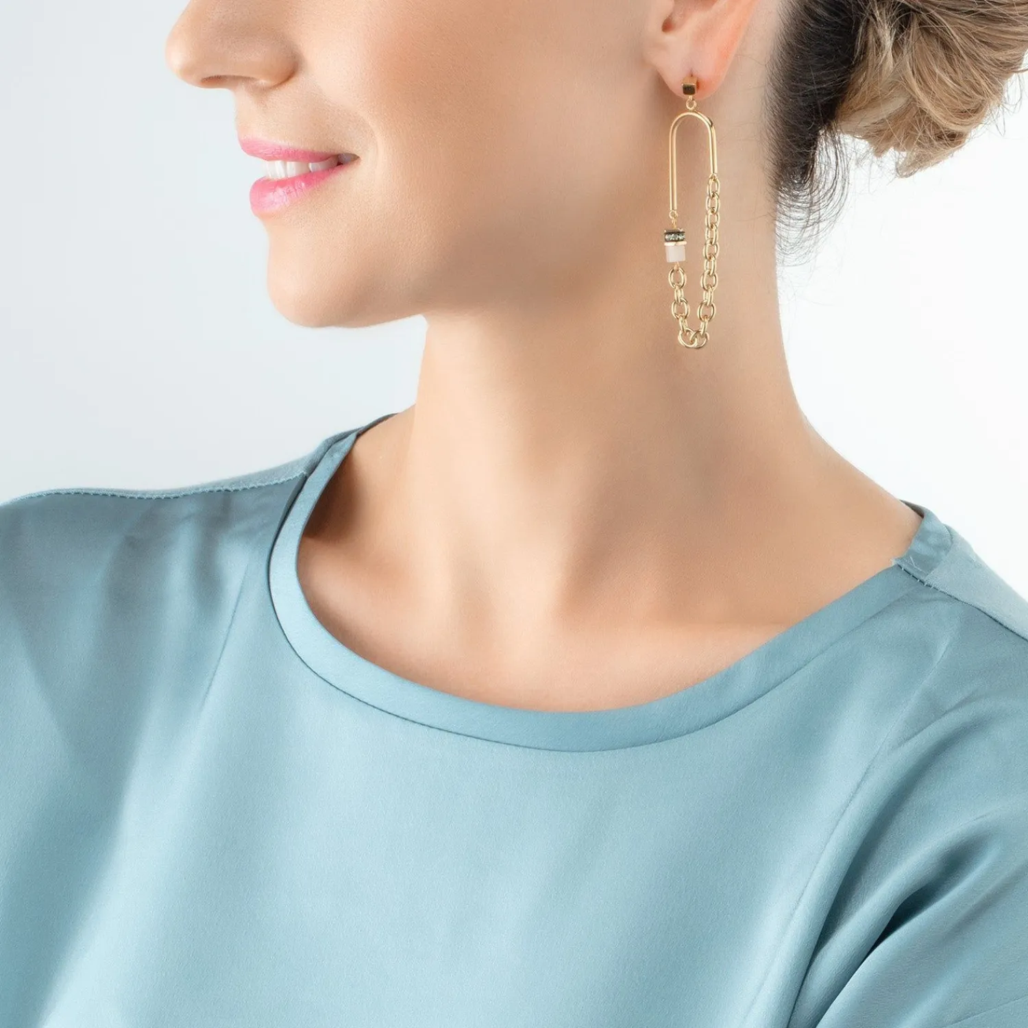 geocube_iconic_boho_ohrri_2-2.webp COEUR DE LION Geocube® Iconic Boho Ohrringe Gold-Mehrfarbig- Geocube® Mehrfarbig