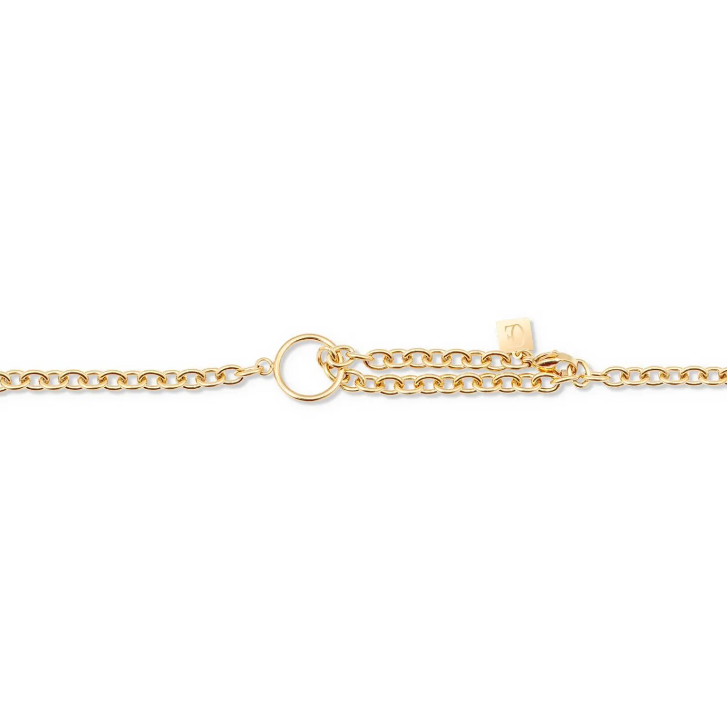 geocube_iconic_chain_hals_3-1.webp COEUR DE LION Geocube® Iconic Chain Halskette Gold-Magenta- Geocube® Halsketten