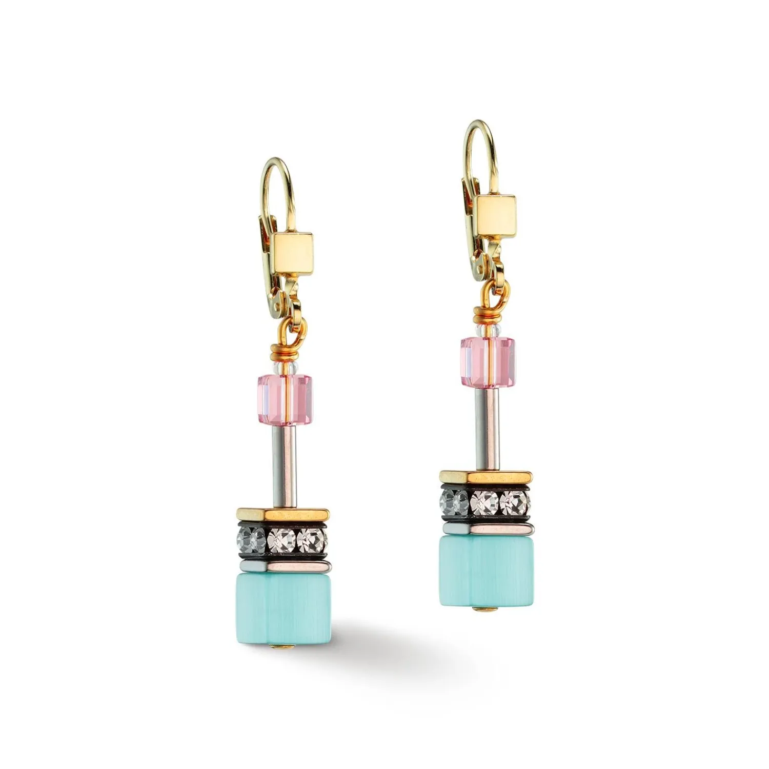 geocube_iconic_gentle_mul_0.webp COEUR DE LION Geocube® Iconic Gentle Multicolor Ohrringe- Geocube® Mehrfarbig