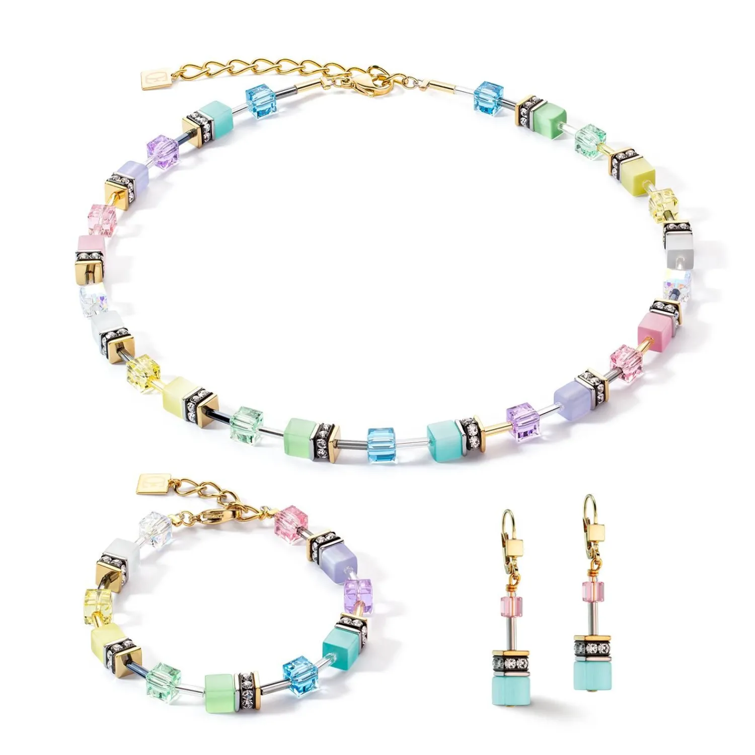 geocube_iconic_gentle_mul_1.webp COEUR DE LION Geocube® Iconic Gentle Multicolor Ohrringe- Geocube® Mehrfarbig