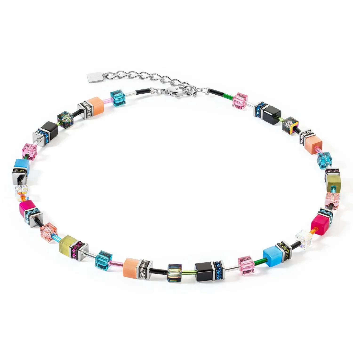 geocube_iconic_halskette__0-6.webp COEUR DE LION Geocube® Iconic Halskette Mehrfarbig Fancy- Geocube® Halsketten