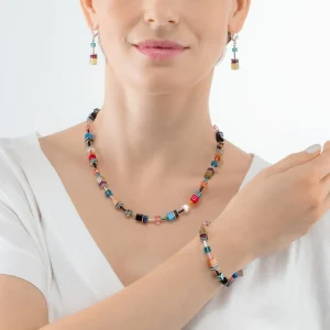 COEUR DE LION Geocube® Iconic Halskette Mehrfarbig Fancy- Geocube® Halsketten