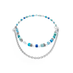 COEUR DE LION Geocube® Iconic Layer Chain Halskette Ocean Vibes- Lange Halsketten