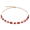COEUR DE LION Geocube® Iconic Lite Halskette Rot- Geocube® Halsketten