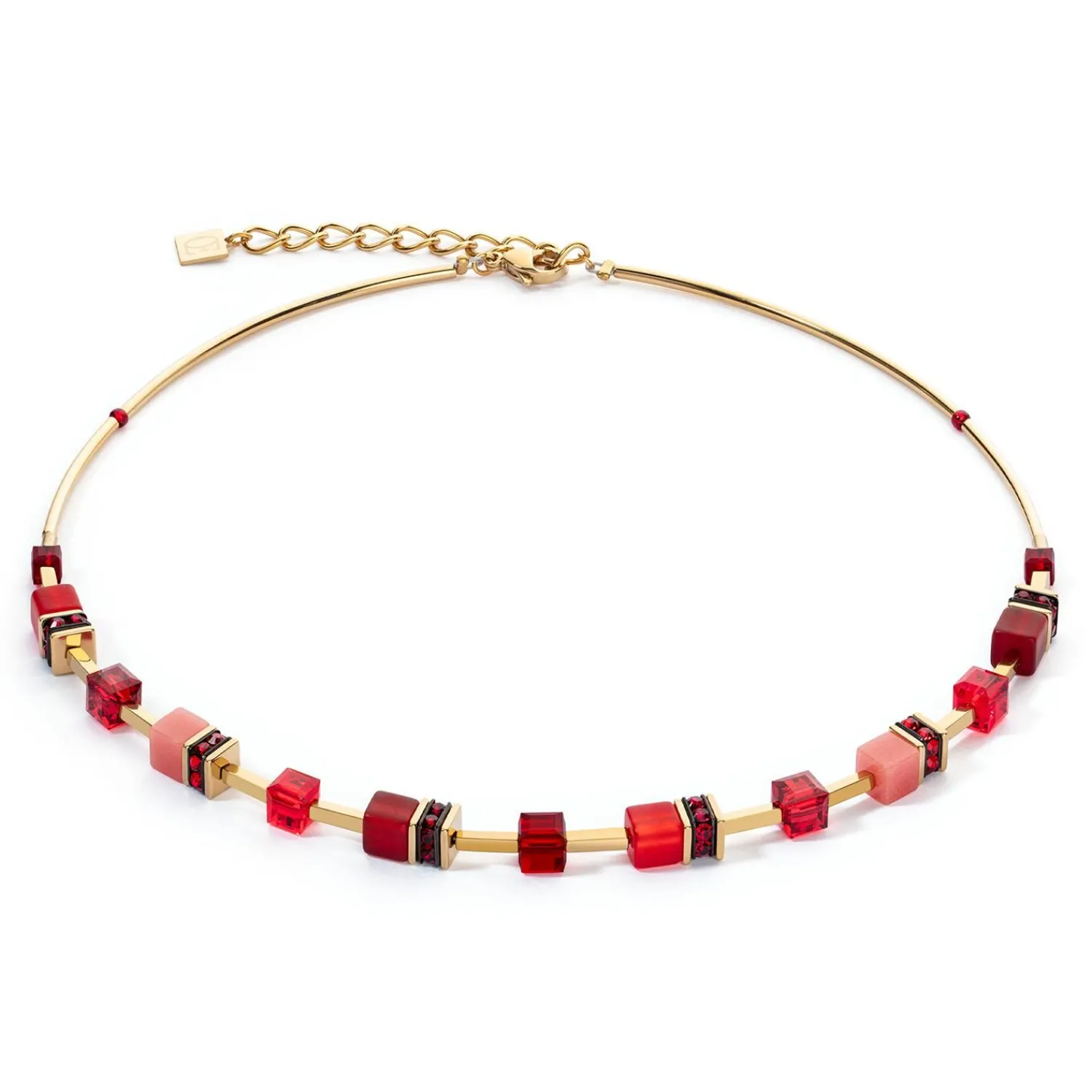 geocube_iconic_lite_halsk_0-1.webp COEUR DE LION Geocube® Iconic Lite Halskette Rot- Geocube® Halsketten