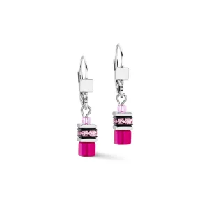 COEUR DE LION Geocube® Iconic Lite Ohrringe Magenta- Geocube® Ohrringe