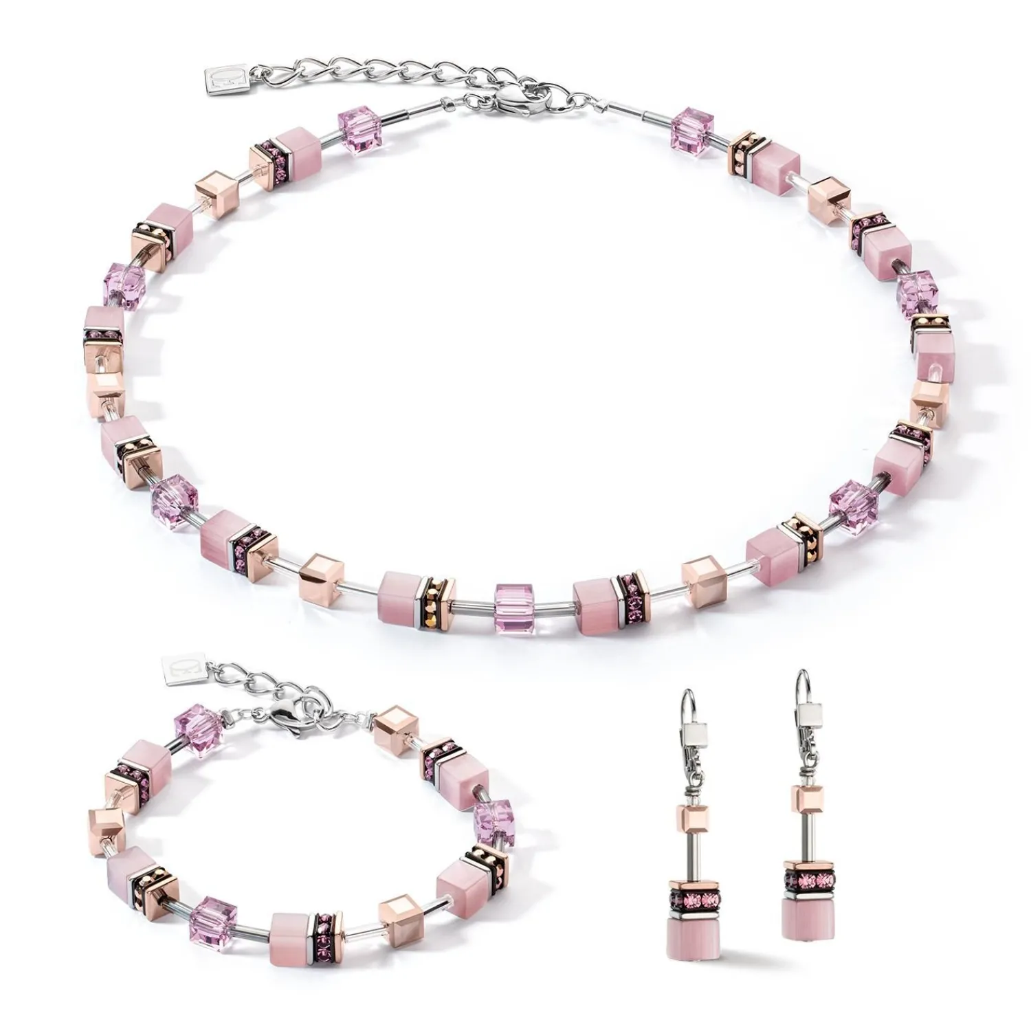 geocube_iconic_monochrome_1-2.webp COEUR DE LION Geocube® Iconic Monochrome Halskette Flieder- Geocube® Tone&In&Tone