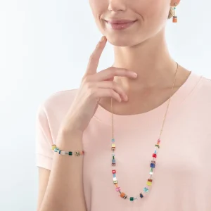 COEUR DE LION Geocube® Iconic Nature Chain Halskette Dopamin- Geocube® Mehrfarbig