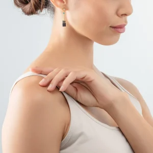 COEUR DE LION Geocube® Iconic Nature Kettenohrringe Schwarz Mehrfarbig- Geocube® Tone&In&Tone