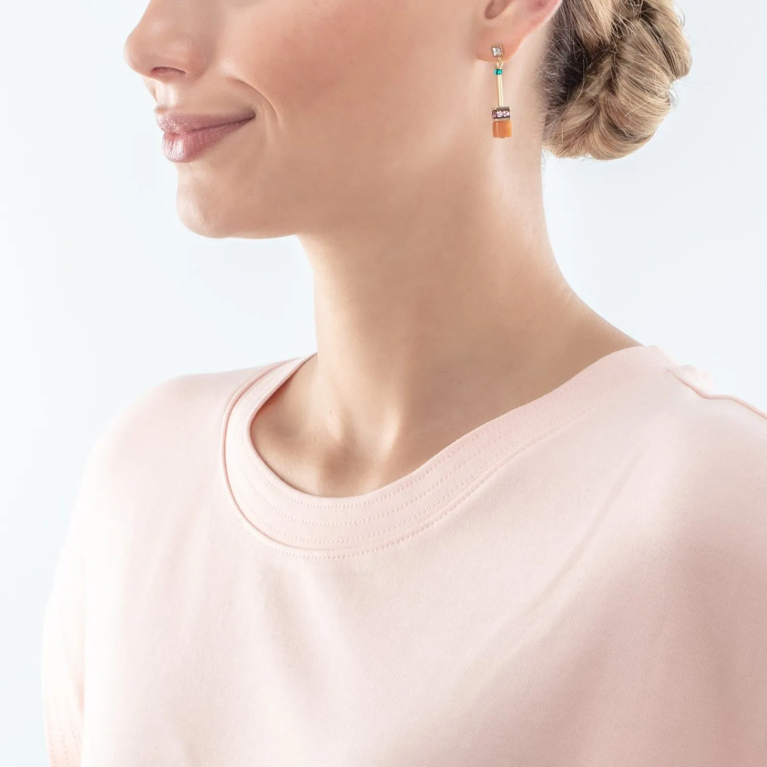 geocube_iconic_nature_ket_2-20.webp COEUR DE LION Geocube® Iconic Nature Kettenohrringe Dopamin- Echter Stein