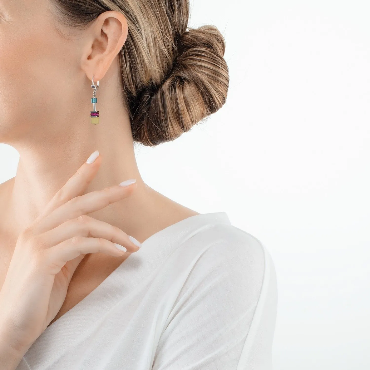 geocube_iconic_ohrringe_m_2-1.webp COEUR DE LION Geocube® Iconic Ohrringe Mehrfarbig Fancy- Geocube® Ohrringe