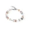 COEUR DE LION Geocube® Iconic Precious Armband Roségold-Pfirsich- Echter Stein