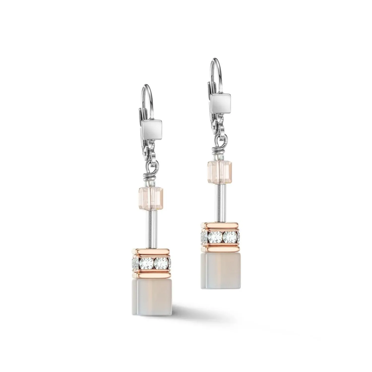 geocube_iconic_precious_o_0-12.webp COEUR DE LION Geocube® Iconic Precious Ohrringe Roségold-Pfirsich- Geocube® Tone&In&Tone