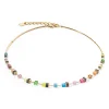 COEUR DE LION Geocube® Lite Mini Halskette Regenbogen- Geocube® Halsketten