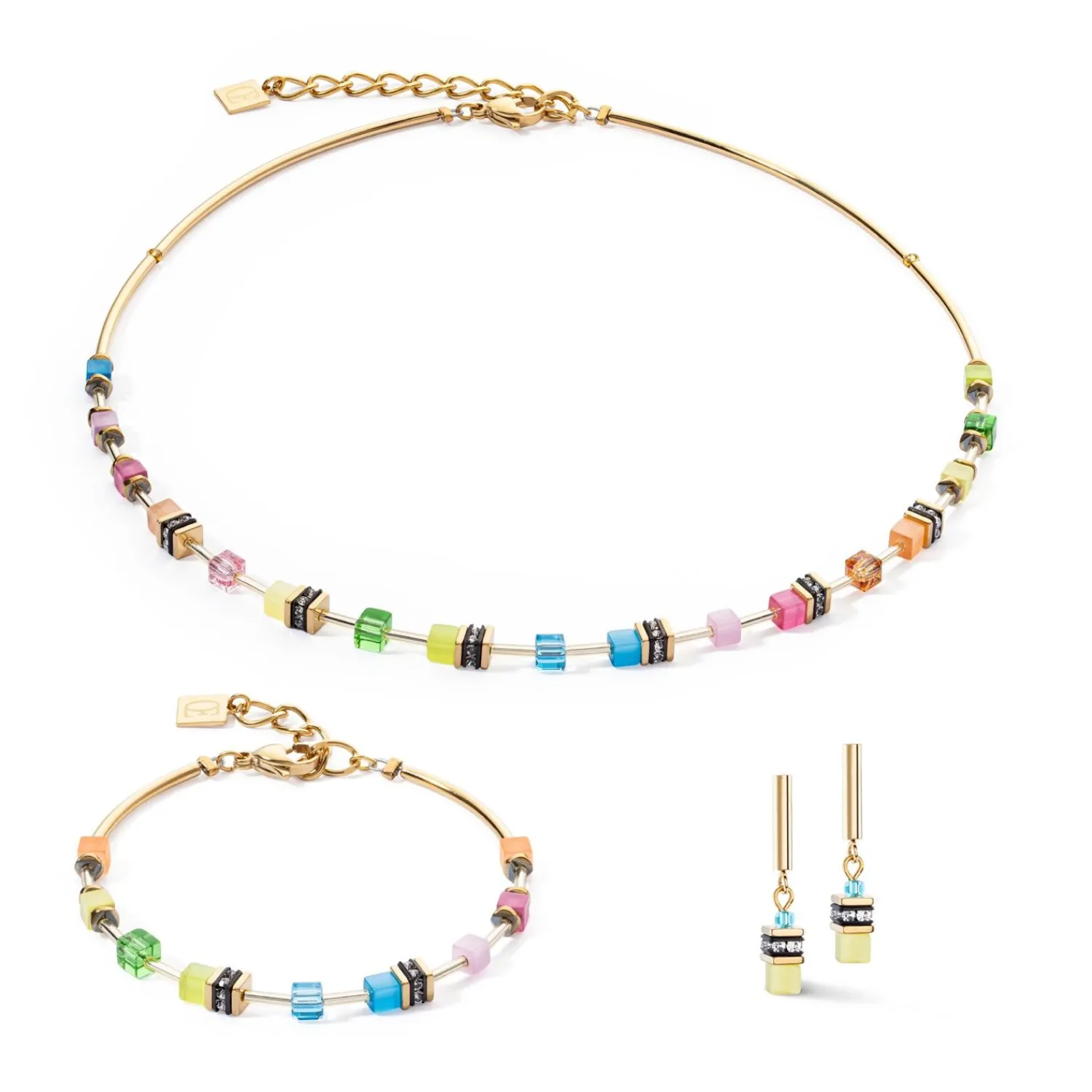 geocube_lite_mini_ohrring_1-1.webp COEUR DE LION Geocube® Lite Mini Ohrringe Regenbogen- Geocube® Ohrringe