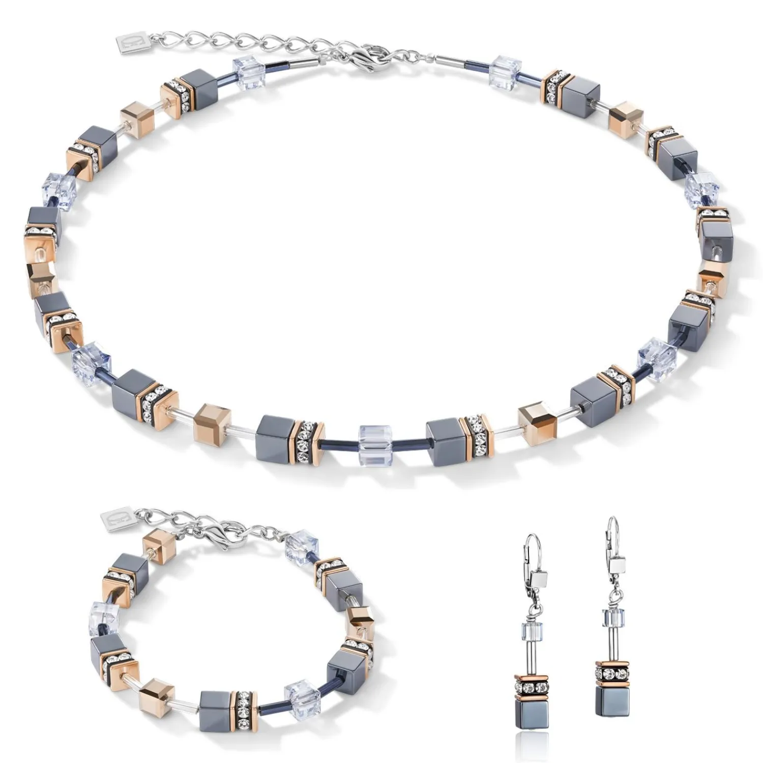 geocube_ohrringe_eisblau_1-2.webp COEUR DE LION Geocube® Ohrringe Eisblau- Geocube® Ohrringe