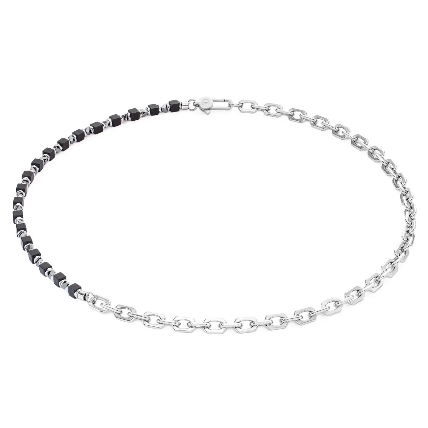 halskette_cubes_fusion_gl_0-3.webp COEUR DE LION Halskette Cubes Fusion Gliederkette Schwarz- Geocube® Halsketten