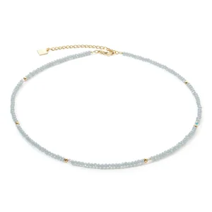 COEUR DE LION Halskette Little Twinkle Gold-Eisblau- Kristallhalsketten