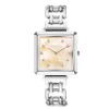 COEUR DE LION Ikonische Cube-Statement-Uhr Apricot Crush Silber- Uhren