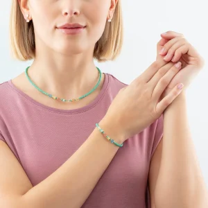 COEUR DE LION Joyful Colors Halskette Grün-Mehrfarbig- Fröhliche Farben