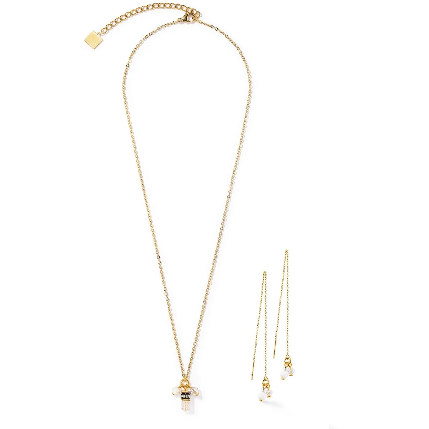 kleine_guardianhalskette__1-1.webp COEUR DE LION Kleine Guardian-Halskette Weiß- Halsketten mit Anhänger