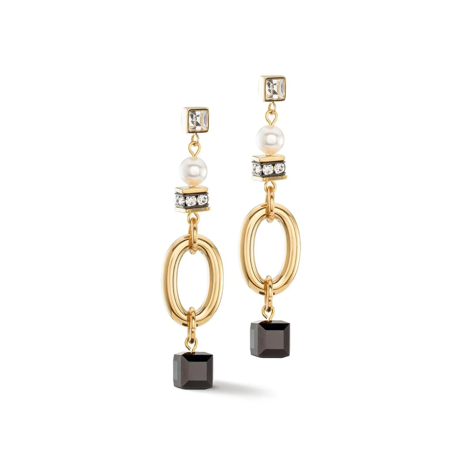 ohrringe_mysterious_mix_g_0-1.webp COEUR DE LION Ohrringe Mysterious Mix Gold-Schwarz- Echter Stein