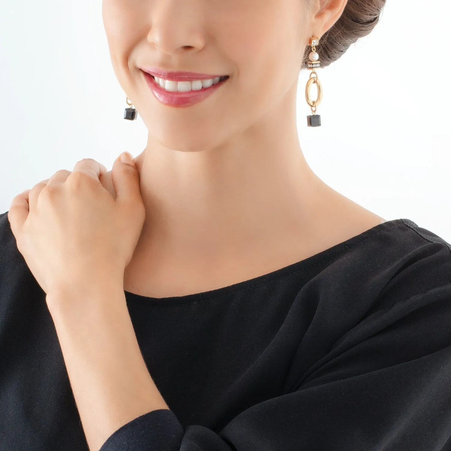 ohrringe_mysterious_mix_g_2-1.webp COEUR DE LION Ohrringe Mysterious Mix Gold-Schwarz- Echter Stein