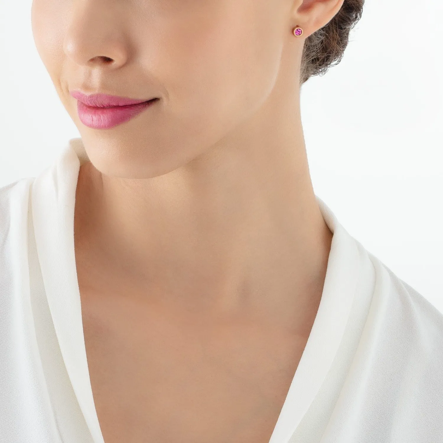 ohrringe_sparkling_dots_g_1-2.webp COEUR DE LION Ohrringe Sparkling Dots Gold-Rosa- Coeur Essentials