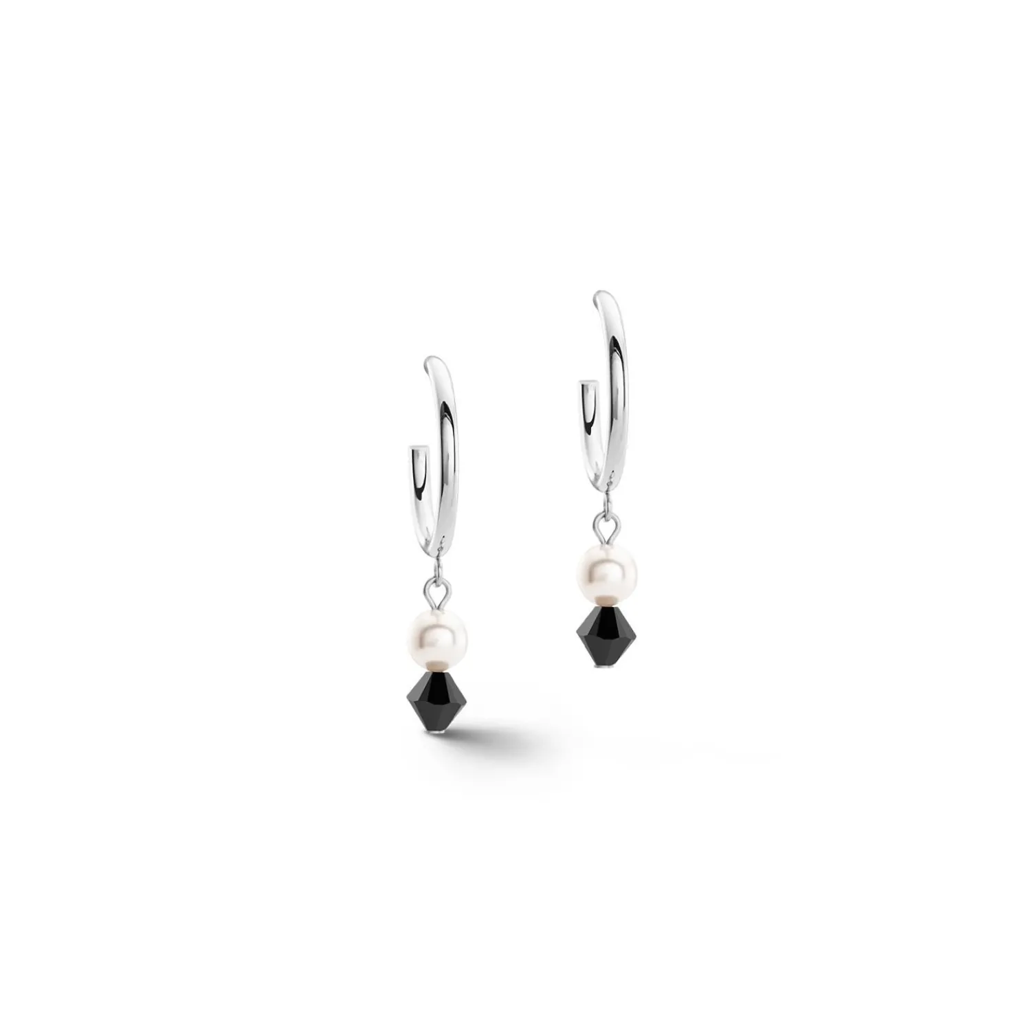 ohrringehalsband_mysteris_0.webp COEUR DE LION Ohrringe-Halsband Mysteriöses Silber-Schwarz- Kristallohrringe