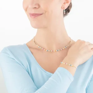 COEUR DE LION Princess Pearls Armband Gold Mehrfarbig- Kristallarmbänder