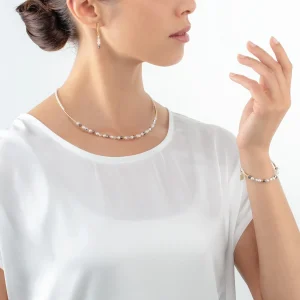 COEUR DE LION Princess Pearls Armband Grau-Kristall- Kristallarmbänder