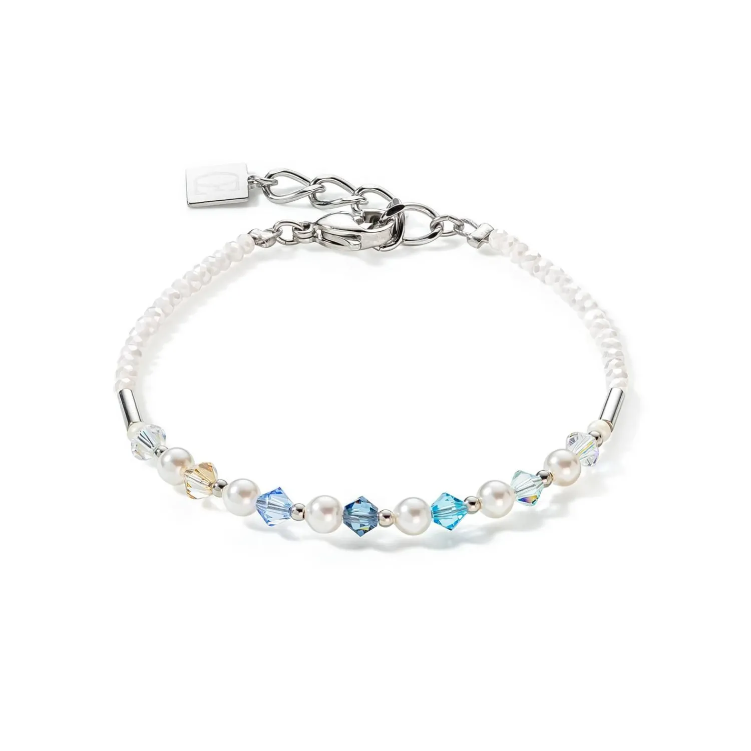 princess_pearls_armband_s_0.webp COEUR DE LION Princess Pearls Armband Silber Hellblau- Hochzeit