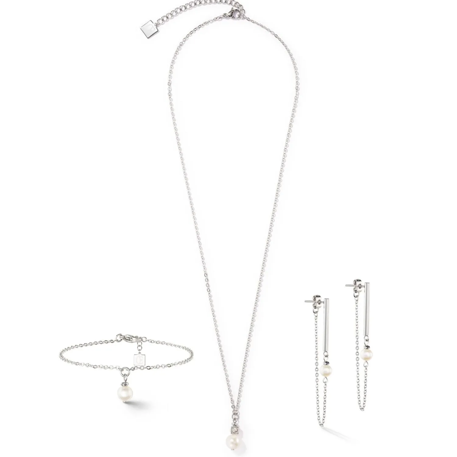 solitrswasserperlenohrrin_1-2.webp COEUR DE LION Solitär-Süßwasserperlen-Ohrringe aus Silber- Wasserfall-Ohrringe