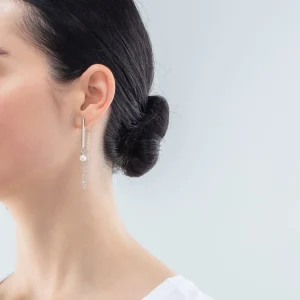 COEUR DE LION Solitär-Süßwasserperlen-Ohrringe aus Silber- Hochzeit