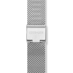 COEUR DE LION Uhr Rund Silber Sunray Milanaise Edelstahl- Uhren