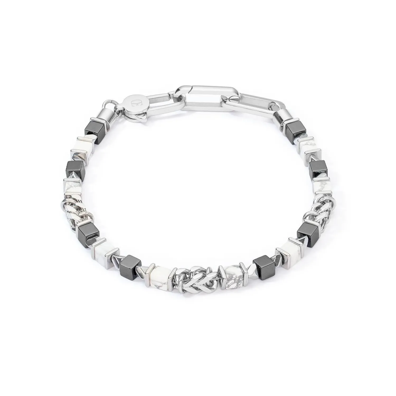 unisexarmband_wrfel__kett_0-14.webp COEUR DE LION Unisex-Armband Würfel & Kette Weiß- Unisex-Armbänder